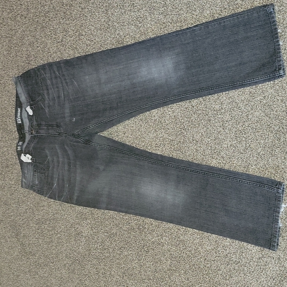 INC MENS JEANS BLACK WASH 💯 COTTON 36X30 GREAT CONDITION